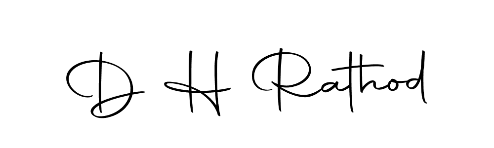 The best way (Autography-DOLnW) to make a short signature is to pick only two or three words in your name. The name D H Rathod include a total of six letters. For converting this name. D H Rathod signature style 10 images and pictures png