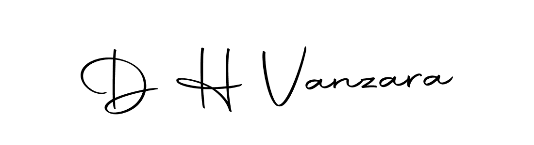 Make a beautiful signature design for name D H Vanzara. With this signature (Autography-DOLnW) style, you can create a handwritten signature for free. D H Vanzara signature style 10 images and pictures png