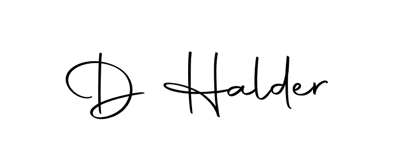 Create a beautiful signature design for name D Halder. With this signature (Autography-DOLnW) fonts, you can make a handwritten signature for free. D Halder signature style 10 images and pictures png