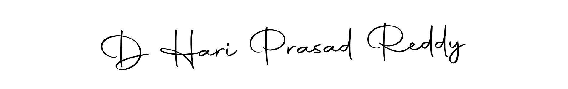 How to make D Hari Prasad Reddy name signature. Use Autography-DOLnW style for creating short signs online. This is the latest handwritten sign. D Hari Prasad Reddy signature style 10 images and pictures png