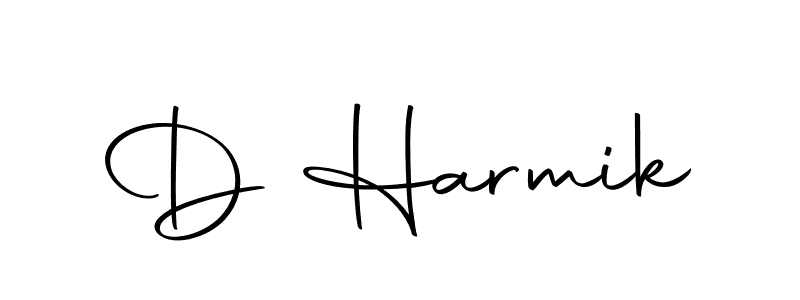Create a beautiful signature design for name D Harmik. With this signature (Autography-DOLnW) fonts, you can make a handwritten signature for free. D Harmik signature style 10 images and pictures png