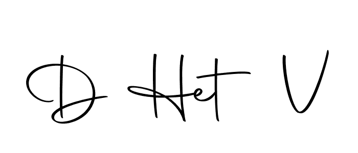 Create a beautiful signature design for name D Het V. With this signature (Autography-DOLnW) fonts, you can make a handwritten signature for free. D Het V signature style 10 images and pictures png