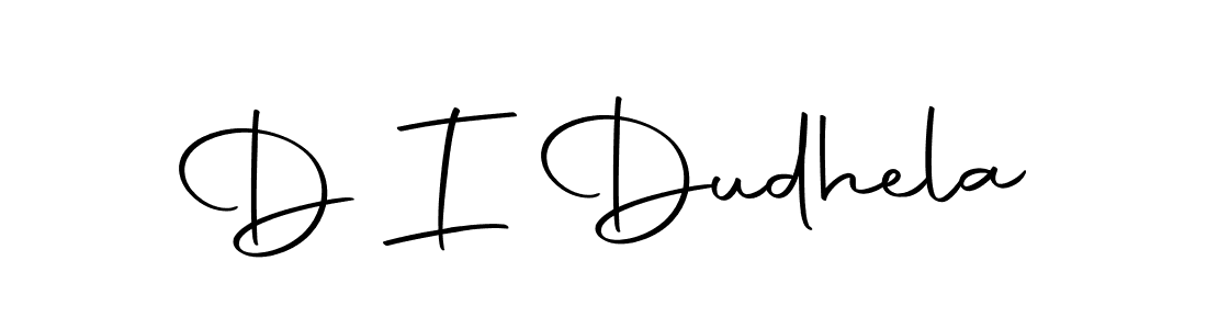 Create a beautiful signature design for name D I Dudhela. With this signature (Autography-DOLnW) fonts, you can make a handwritten signature for free. D I Dudhela signature style 10 images and pictures png