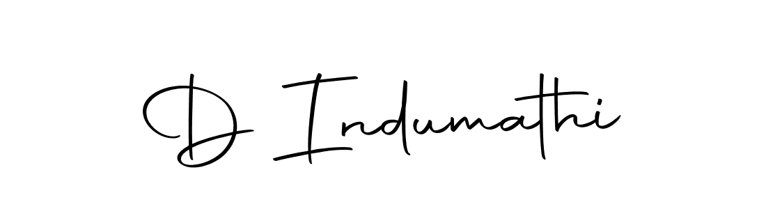 Design your own signature with our free online signature maker. With this signature software, you can create a handwritten (Autography-DOLnW) signature for name D Indumathi. D Indumathi signature style 10 images and pictures png