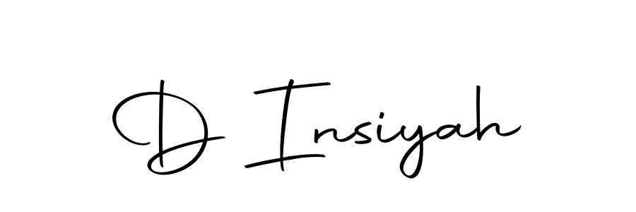 How to make D Insiyah signature? Autography-DOLnW is a professional autograph style. Create handwritten signature for D Insiyah name. D Insiyah signature style 10 images and pictures png