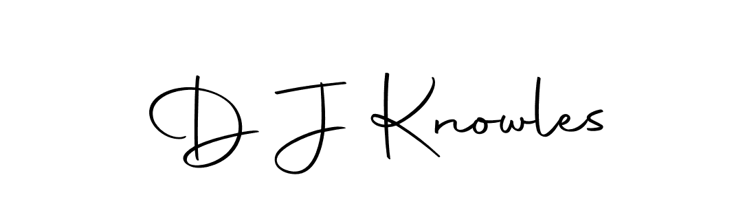 Make a beautiful signature design for name D J Knowles. With this signature (Autography-DOLnW) style, you can create a handwritten signature for free. D J Knowles signature style 10 images and pictures png