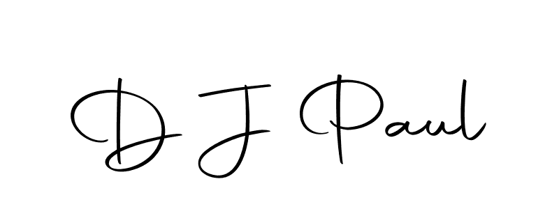 Create a beautiful signature design for name D J Paul. With this signature (Autography-DOLnW) fonts, you can make a handwritten signature for free. D J Paul signature style 10 images and pictures png