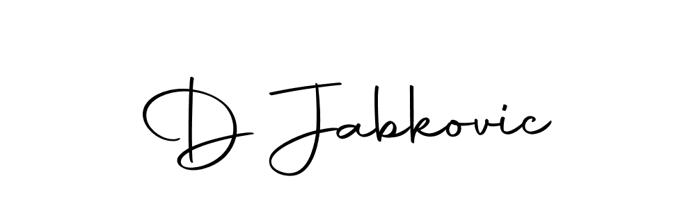 You can use this online signature creator to create a handwritten signature for the name D Jabkovic. This is the best online autograph maker. D Jabkovic signature style 10 images and pictures png
