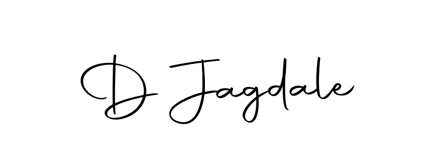 Use a signature maker to create a handwritten signature online. With this signature software, you can design (Autography-DOLnW) your own signature for name D Jagdale. D Jagdale signature style 10 images and pictures png