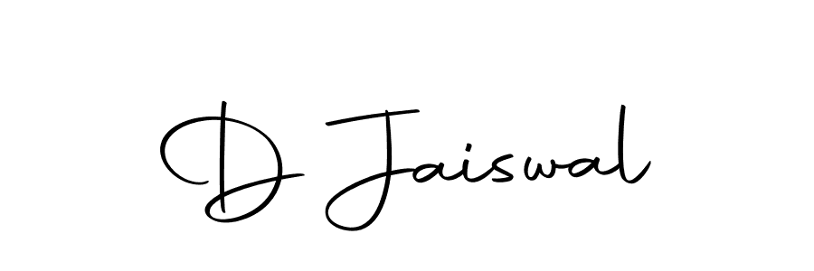 You should practise on your own different ways (Autography-DOLnW) to write your name (D Jaiswal) in signature. don't let someone else do it for you. D Jaiswal signature style 10 images and pictures png