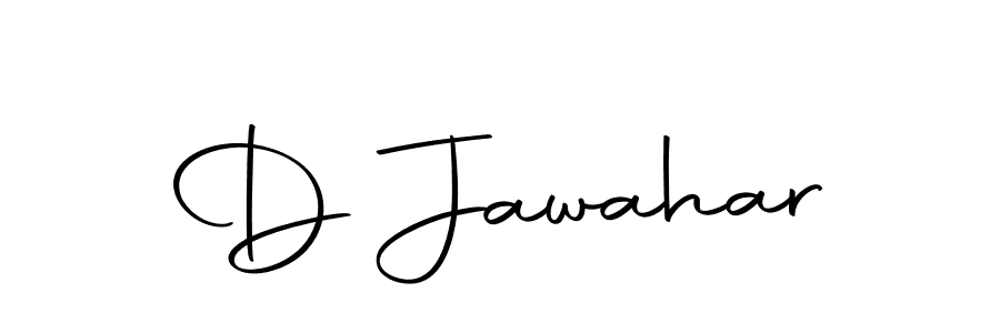 Use a signature maker to create a handwritten signature online. With this signature software, you can design (Autography-DOLnW) your own signature for name D Jawahar. D Jawahar signature style 10 images and pictures png