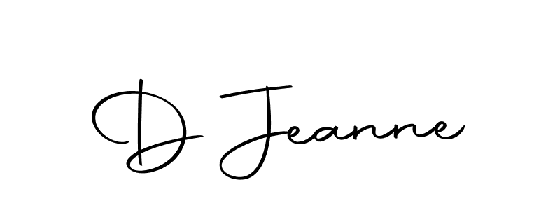 The best way (Autography-DOLnW) to make a short signature is to pick only two or three words in your name. The name D Jeanne include a total of six letters. For converting this name. D Jeanne signature style 10 images and pictures png