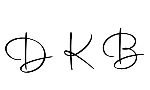 Create a beautiful signature design for name D K B. With this signature (Autography-DOLnW) fonts, you can make a handwritten signature for free. D K B signature style 10 images and pictures png