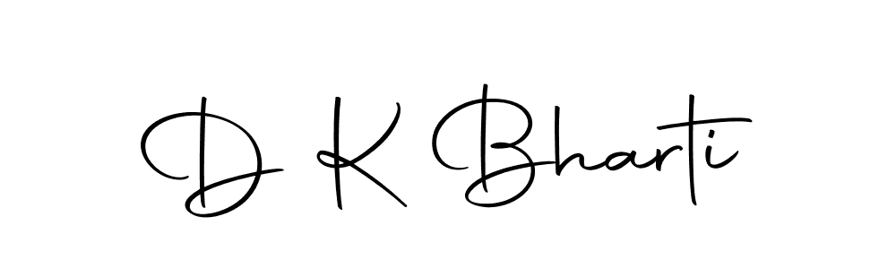 Create a beautiful signature design for name D K Bharti. With this signature (Autography-DOLnW) fonts, you can make a handwritten signature for free. D K Bharti signature style 10 images and pictures png