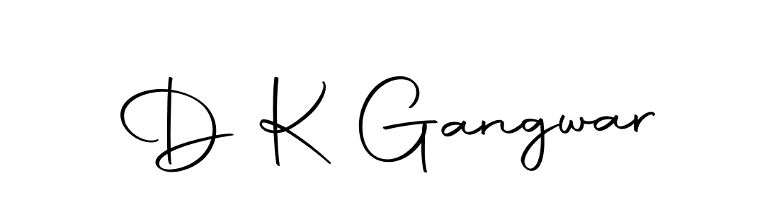 How to make D K Gangwar name signature. Use Autography-DOLnW style for creating short signs online. This is the latest handwritten sign. D K Gangwar signature style 10 images and pictures png