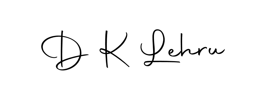 You should practise on your own different ways (Autography-DOLnW) to write your name (D K Lehru) in signature. don't let someone else do it for you. D K Lehru signature style 10 images and pictures png