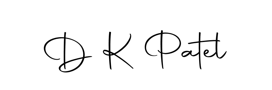 You should practise on your own different ways (Autography-DOLnW) to write your name (D K Patel) in signature. don't let someone else do it for you. D K Patel signature style 10 images and pictures png