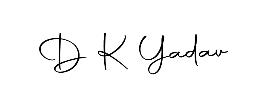 Create a beautiful signature design for name D K Yadav. With this signature (Autography-DOLnW) fonts, you can make a handwritten signature for free. D K Yadav signature style 10 images and pictures png