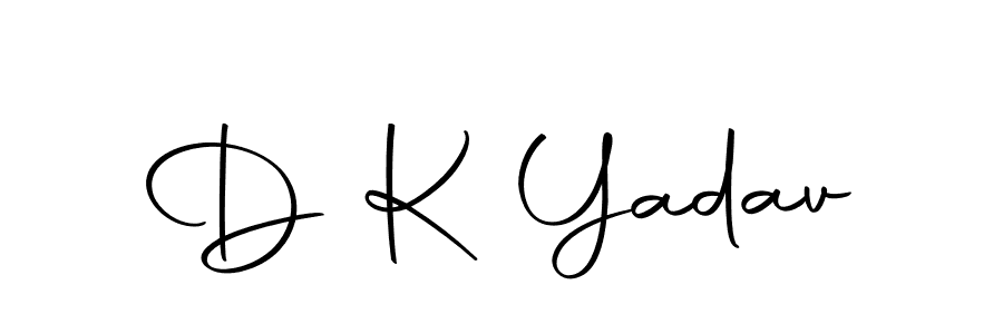 Make a beautiful signature design for name D K Yadav. With this signature (Autography-DOLnW) style, you can create a handwritten signature for free. D K Yadav signature style 10 images and pictures png