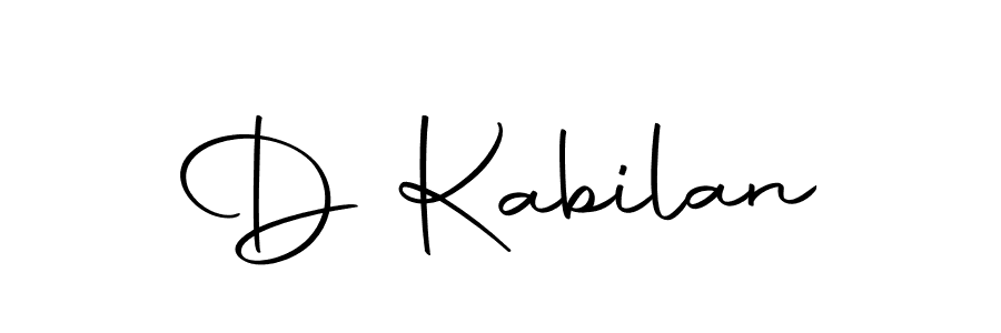 How to make D Kabilan signature? Autography-DOLnW is a professional autograph style. Create handwritten signature for D Kabilan name. D Kabilan signature style 10 images and pictures png