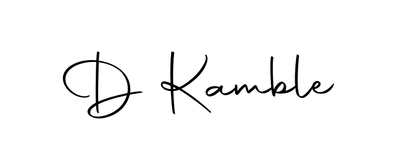 How to make D Kamble signature? Autography-DOLnW is a professional autograph style. Create handwritten signature for D Kamble name. D Kamble signature style 10 images and pictures png