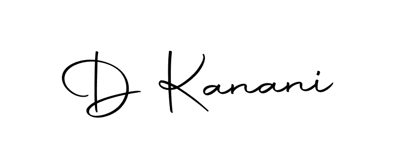 Also we have D Kanani name is the best signature style. Create professional handwritten signature collection using Autography-DOLnW autograph style. D Kanani signature style 10 images and pictures png