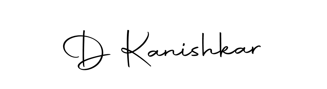 Create a beautiful signature design for name D Kanishkar. With this signature (Autography-DOLnW) fonts, you can make a handwritten signature for free. D Kanishkar signature style 10 images and pictures png
