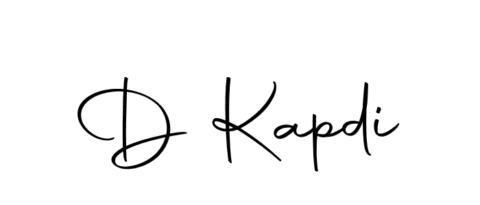 Make a beautiful signature design for name D Kapdi. Use this online signature maker to create a handwritten signature for free. D Kapdi signature style 10 images and pictures png