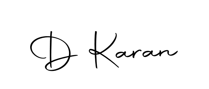 How to make D Karan name signature. Use Autography-DOLnW style for creating short signs online. This is the latest handwritten sign. D Karan signature style 10 images and pictures png