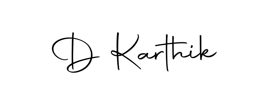 How to make D Karthik name signature. Use Autography-DOLnW style for creating short signs online. This is the latest handwritten sign. D Karthik signature style 10 images and pictures png