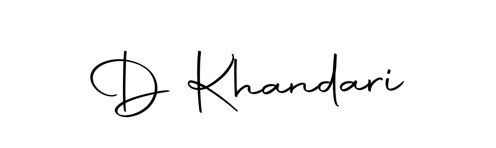 You should practise on your own different ways (Autography-DOLnW) to write your name (D Khandari) in signature. don't let someone else do it for you. D Khandari signature style 10 images and pictures png