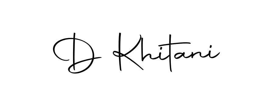Make a beautiful signature design for name D Khitani. With this signature (Autography-DOLnW) style, you can create a handwritten signature for free. D Khitani signature style 10 images and pictures png