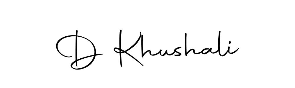 You should practise on your own different ways (Autography-DOLnW) to write your name (D Khushali) in signature. don't let someone else do it for you. D Khushali signature style 10 images and pictures png