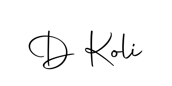 Design your own signature with our free online signature maker. With this signature software, you can create a handwritten (Autography-DOLnW) signature for name D Koli. D Koli signature style 10 images and pictures png