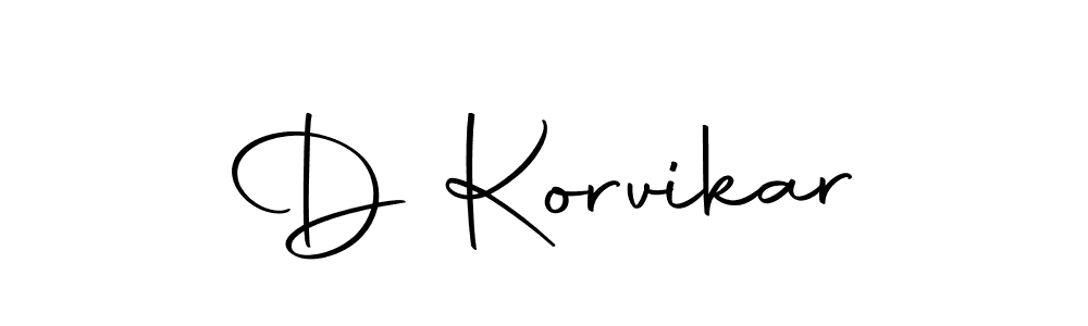 Also we have D Korvikar name is the best signature style. Create professional handwritten signature collection using Autography-DOLnW autograph style. D Korvikar signature style 10 images and pictures png