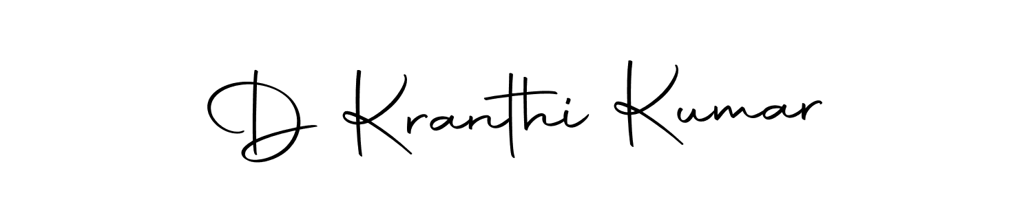 Use a signature maker to create a handwritten signature online. With this signature software, you can design (Autography-DOLnW) your own signature for name D Kranthi Kumar. D Kranthi Kumar signature style 10 images and pictures png