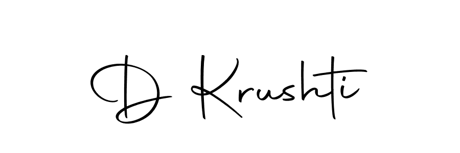 How to make D Krushti signature? Autography-DOLnW is a professional autograph style. Create handwritten signature for D Krushti name. D Krushti signature style 10 images and pictures png