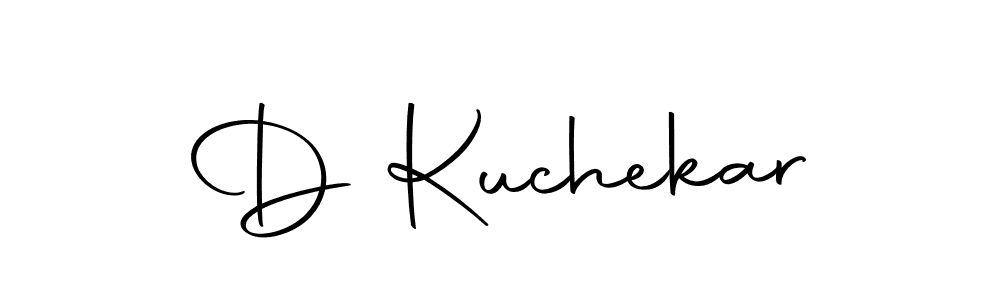 How to make D Kuchekar name signature. Use Autography-DOLnW style for creating short signs online. This is the latest handwritten sign. D Kuchekar signature style 10 images and pictures png