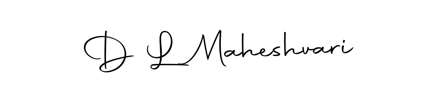 Make a beautiful signature design for name D L Maheshvari. Use this online signature maker to create a handwritten signature for free. D L Maheshvari signature style 10 images and pictures png