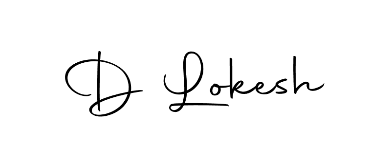 How to make D Lokesh signature? Autography-DOLnW is a professional autograph style. Create handwritten signature for D Lokesh name. D Lokesh signature style 10 images and pictures png