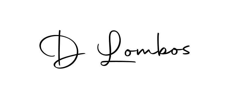 Design your own signature with our free online signature maker. With this signature software, you can create a handwritten (Autography-DOLnW) signature for name D Lombos. D Lombos signature style 10 images and pictures png