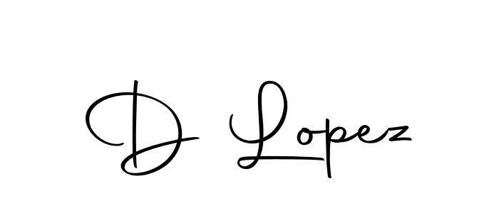 You should practise on your own different ways (Autography-DOLnW) to write your name (D Lopez) in signature. don't let someone else do it for you. D Lopez signature style 10 images and pictures png