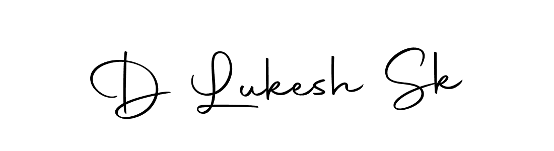 Create a beautiful signature design for name D Lukesh Sk. With this signature (Autography-DOLnW) fonts, you can make a handwritten signature for free. D Lukesh Sk signature style 10 images and pictures png