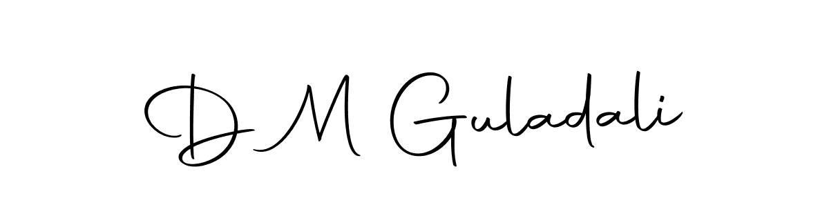 Use a signature maker to create a handwritten signature online. With this signature software, you can design (Autography-DOLnW) your own signature for name D M Guladali. D M Guladali signature style 10 images and pictures png