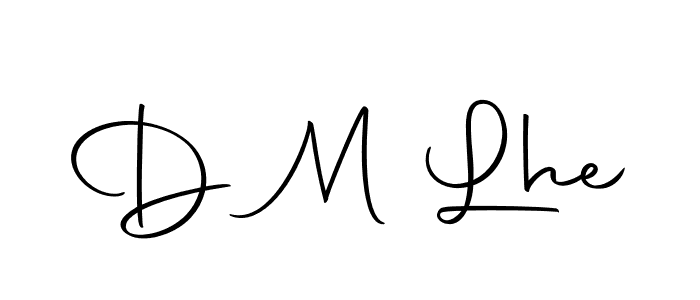 Use a signature maker to create a handwritten signature online. With this signature software, you can design (Autography-DOLnW) your own signature for name D M Lhe. D M Lhe signature style 10 images and pictures png