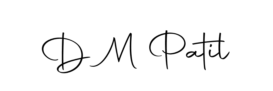 Make a beautiful signature design for name D M Patil. With this signature (Autography-DOLnW) style, you can create a handwritten signature for free. D M Patil signature style 10 images and pictures png