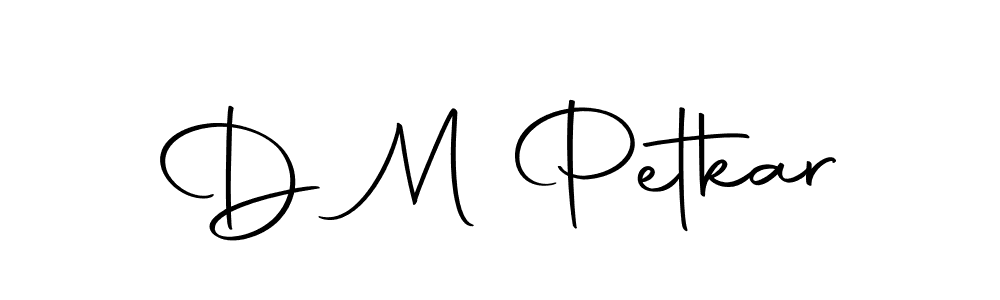 Use a signature maker to create a handwritten signature online. With this signature software, you can design (Autography-DOLnW) your own signature for name D M Petkar. D M Petkar signature style 10 images and pictures png