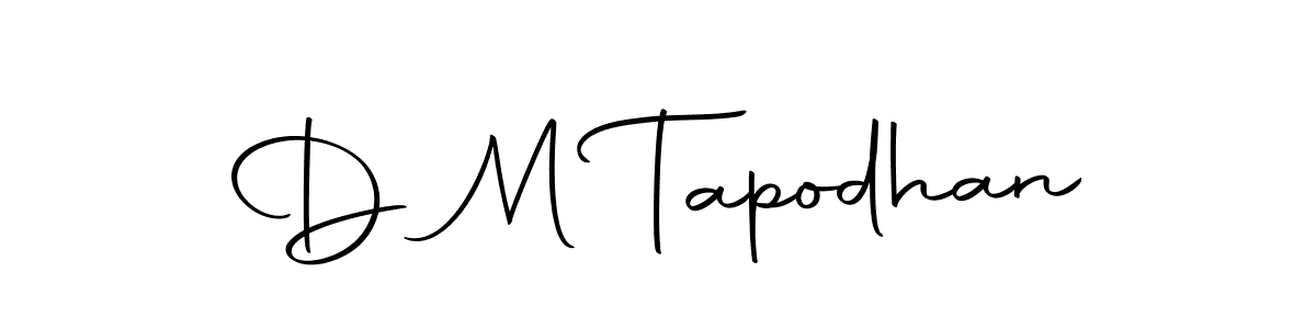 Autography-DOLnW is a professional signature style that is perfect for those who want to add a touch of class to their signature. It is also a great choice for those who want to make their signature more unique. Get D M Tapodhan name to fancy signature for free. D M Tapodhan signature style 10 images and pictures png