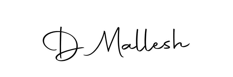 Create a beautiful signature design for name D Mallesh. With this signature (Autography-DOLnW) fonts, you can make a handwritten signature for free. D Mallesh signature style 10 images and pictures png