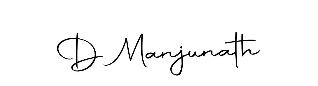 Design your own signature with our free online signature maker. With this signature software, you can create a handwritten (Autography-DOLnW) signature for name D Manjunath. D Manjunath signature style 10 images and pictures png